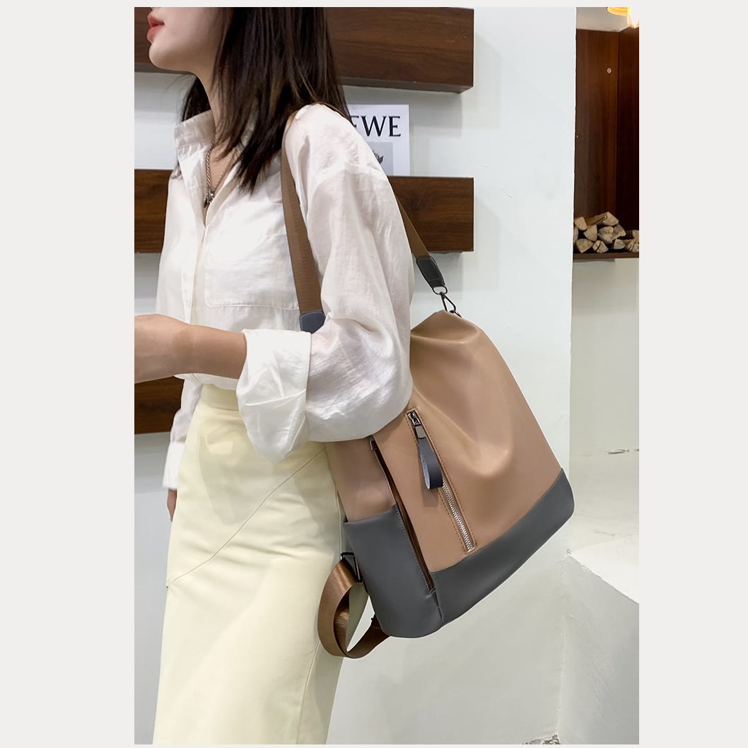 Damen Leder Rucksack Handtasche Cabrio Schultertasche Anti Diebstahl Reise Daypack