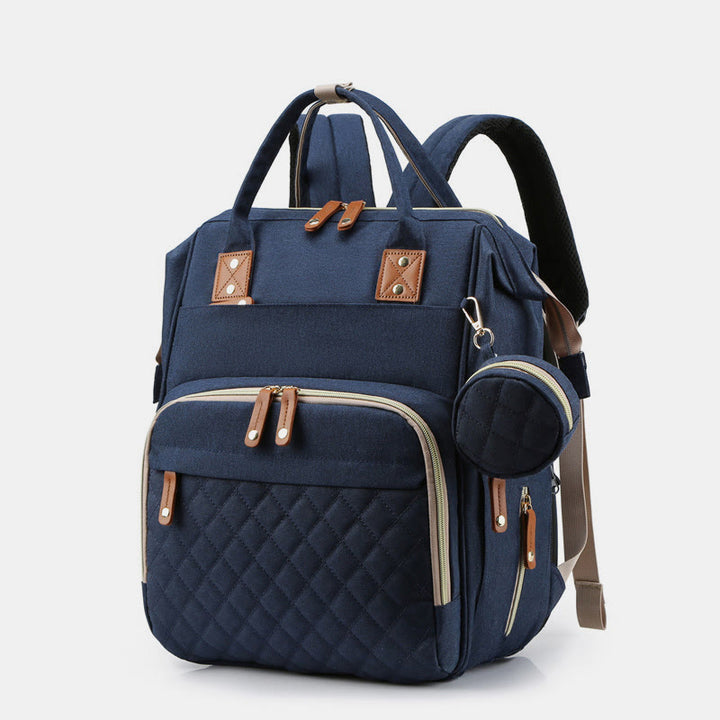 Multifunktionale Mama-Tasche mit Kinderbett, einfacher wasserdichter Oxford-Rucksack