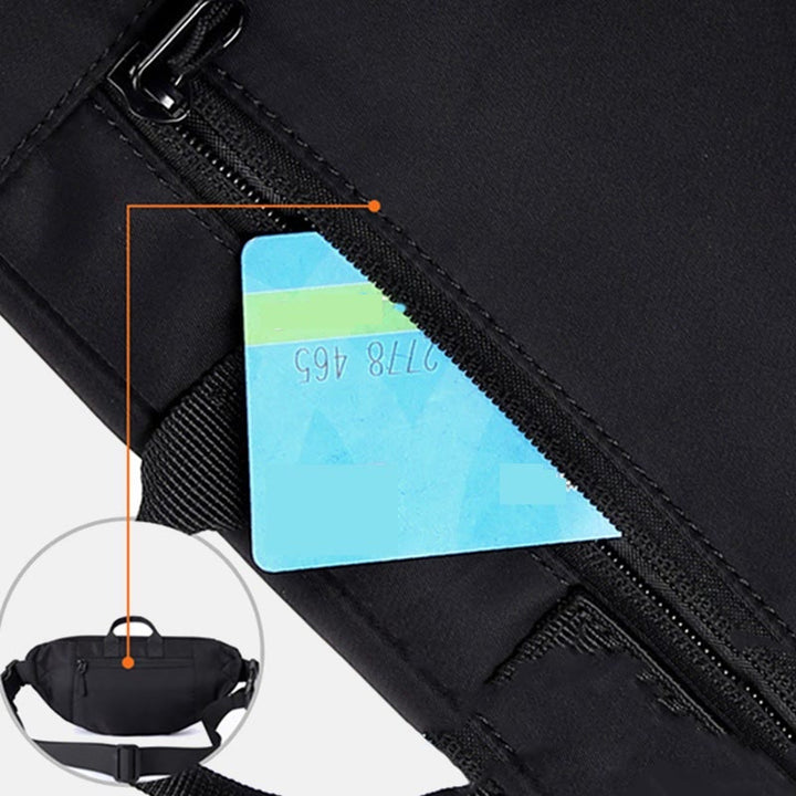 Gürteltasche für Herren, einfache, wasserdichte Umhängetasche aus Nylon für den Außenbereich