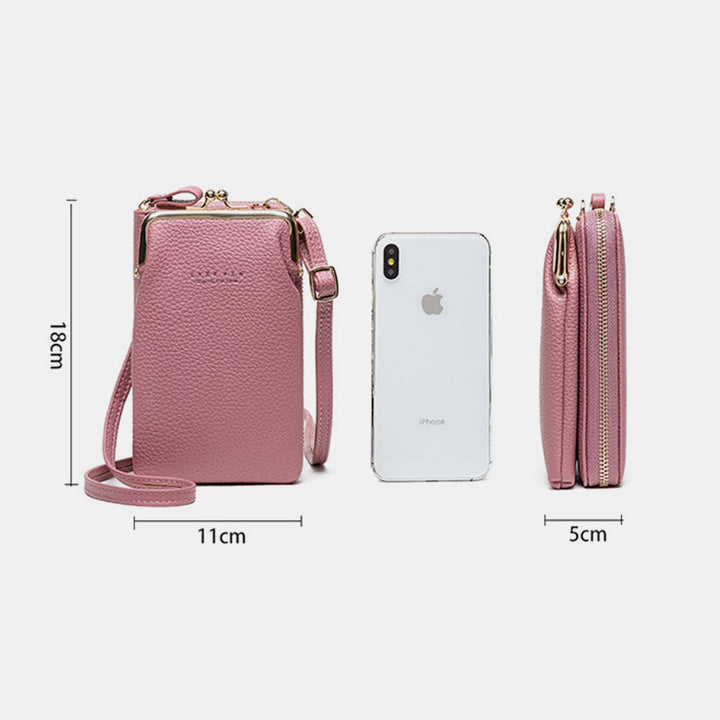 Multifunktionale Kiss-Lock Crossbody-Telefontasche