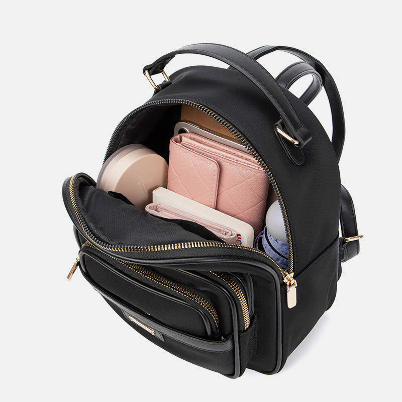 Minimalistischer Rucksack für Damen, reine Farbe, leicht, robust, Oxford-Tagesrucksack - image 1