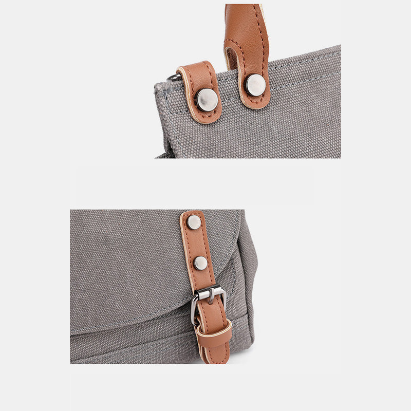 Canvas große Kapazität Vintage Umhängetasche Handtasche
