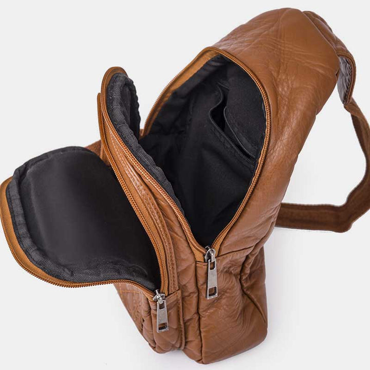 Vintage Schultertasche mit großem Fassungsvermögen
