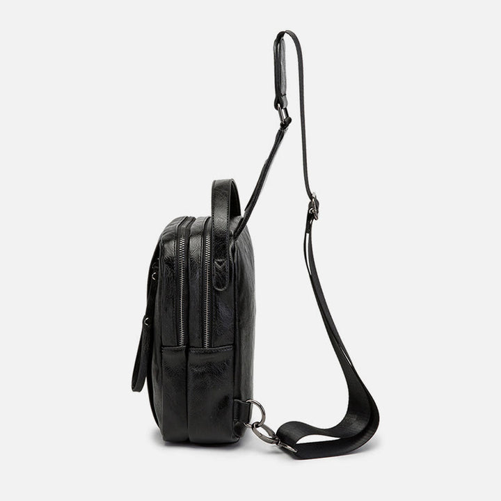 Schultertasche für Herren, Freizeit, Sport, Umhängetasche aus Leder