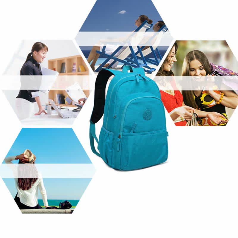 Leichter Wander-Tagesrucksack aus Nylon für den Außenbereich, Reiserucksack für Frauen und Mädchen