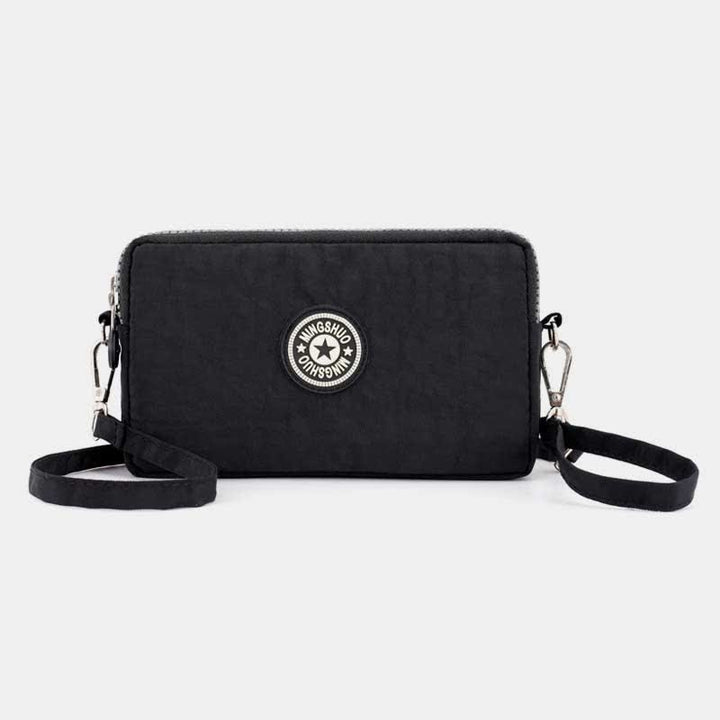 3 Zip Mini Umhängetasche Leichte Handy Brieftasche Lange Armband Geldbörsen