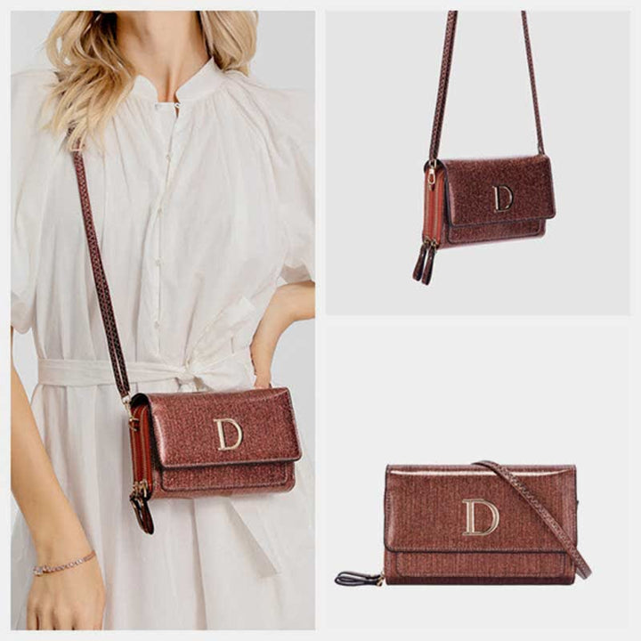 Kleine Umhängetasche für Damen, glitzernd, Schultertasche, Handytasche