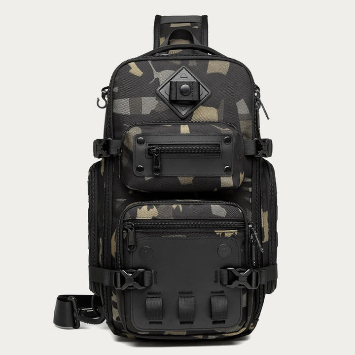 Schultertasche für Herren, Outdoor-Sport, Crossbody, taktische Brusttasche