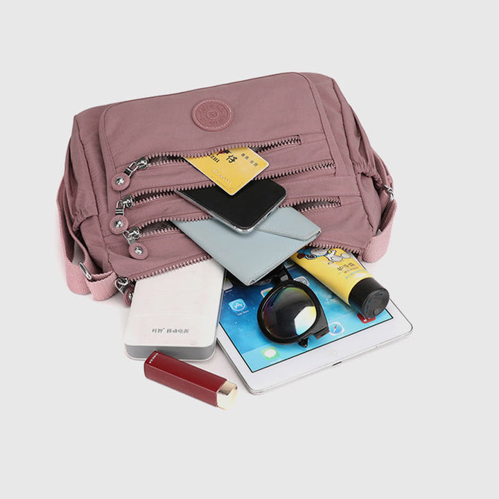 Wasserdichte, lässige Umhängetasche mit mehreren Taschen und großem Fassungsvermögen
