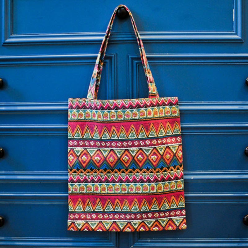 Tragetasche für Damen, handgefertigt, aus Baumwollleinen, individuelle Schultertasche