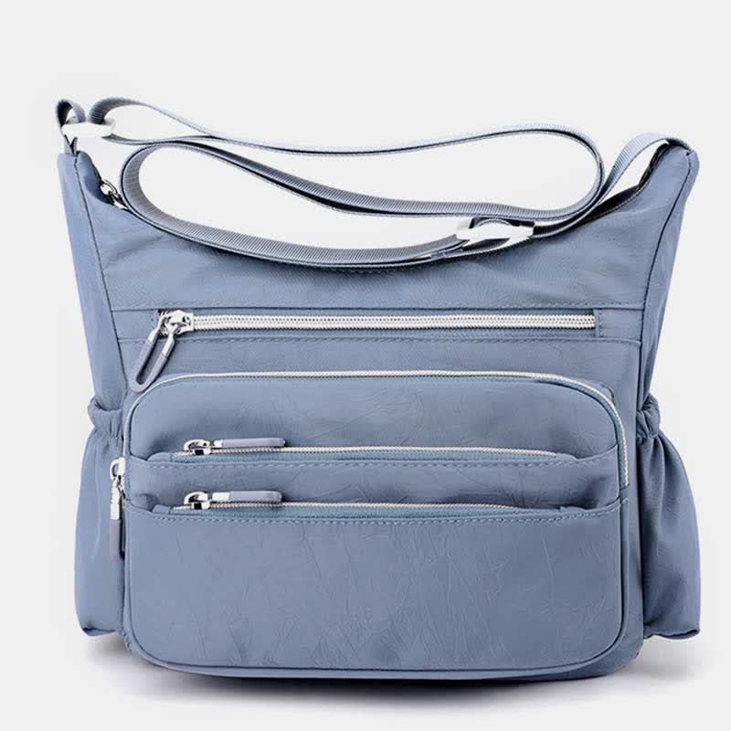Leichte Nylon-Geldbörse mit mehreren Taschen für Damen, multifunktionale Umhängetasche