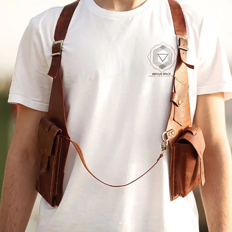 Steampunk Schulter Achselhöhle Tasche Für Männer Outdoor Medieval Unterarm Satchel