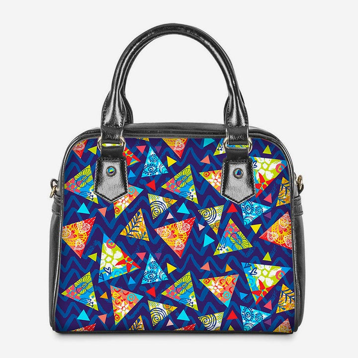 PU-Leder-Blumen-Geldbörsen Top-Griff-Tasche Crossbody Handtasche Satchel Taschen