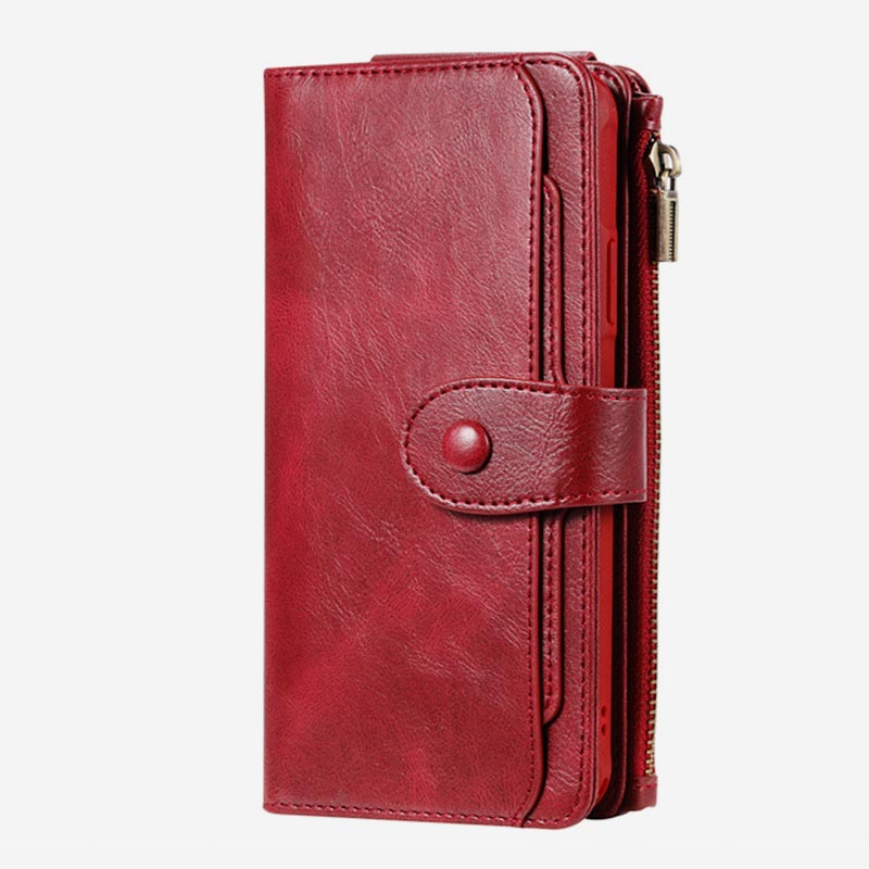 Abnehmbare magnetische Vintage-Brieftaschenhülle für das iPhone