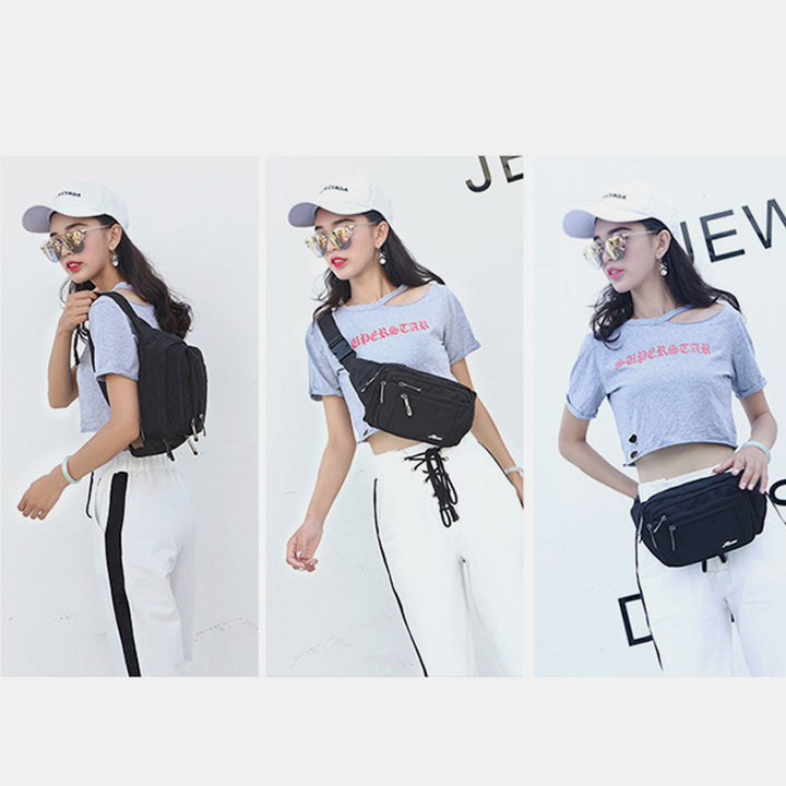 Hüfttasche für Damen und Herren, Brusttasche mit mehreren Taschen, Umhängetasche