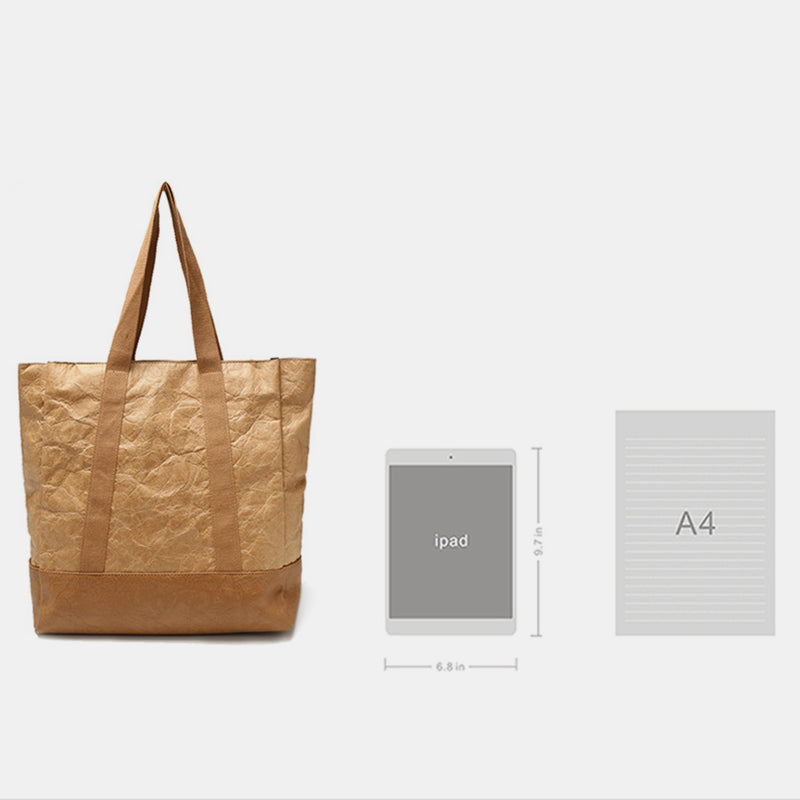 Umweltfreundliche wiederverwendbare Dupont-Papier-Einkaufstasche, große obere Handtasche, Schulter-Tagesrucksäcke