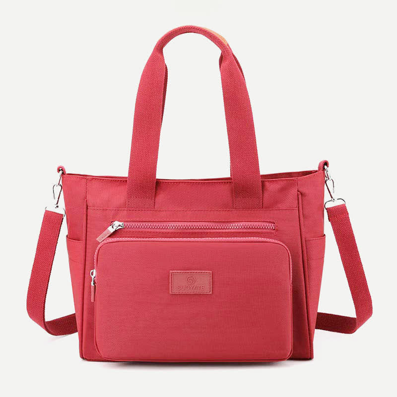 Damen Leichte Handtasche Große Wasserdichte Nylon Umhängetasche Schultertasche Geldbörsen