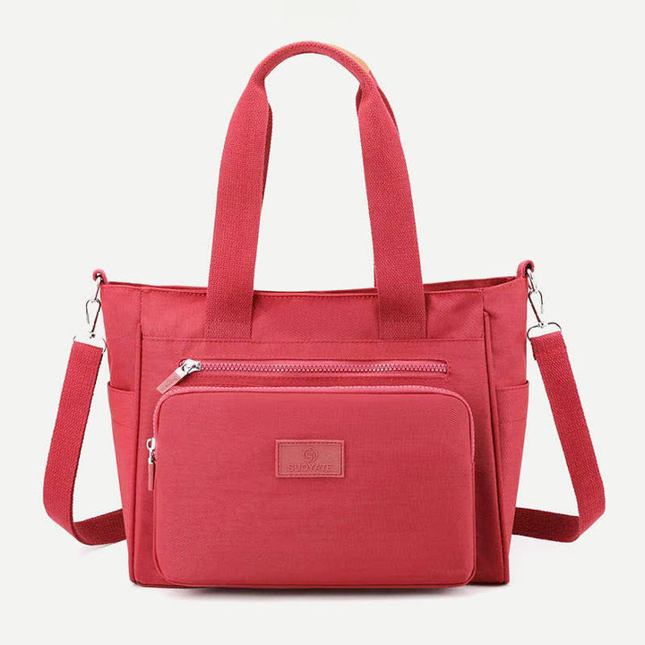 Damen Leichte Handtasche Große Wasserdichte Nylon Umhängetasche Schultertasche Geldbörsen