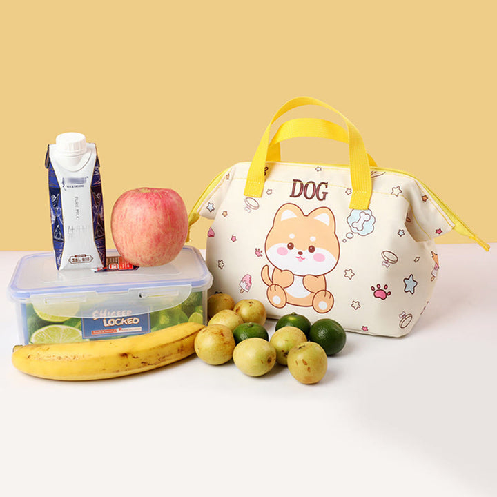 Cartoon-Lunchpaket für Studenten, verdickte Aluminiumfolie, Isolierungshandtasche