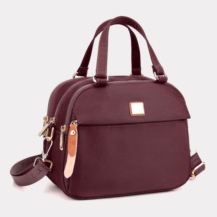 Handtasche für Damen, leicht, mehrere Taschen, abnehmbarer Riemen, Umhängetasche