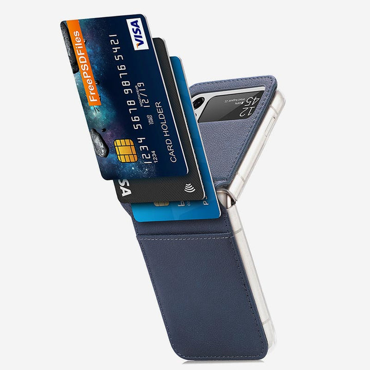Samsung Galaxy Z Flip&amp; Z Flip 5 6 Handyhülle Leder Handytasche mit Kartenhalter