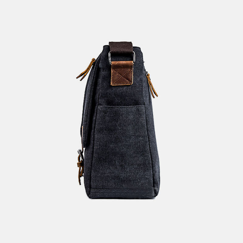 Herren Canvas Messenger Bag Retro Schulter Crossbody Rucksack Geldbörse