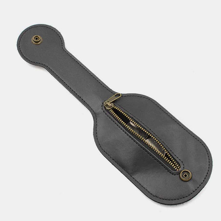 Vintage EDC-Tasche für Männer mit Druckknopf, Leder-Münzgeldbörse, Slapjack