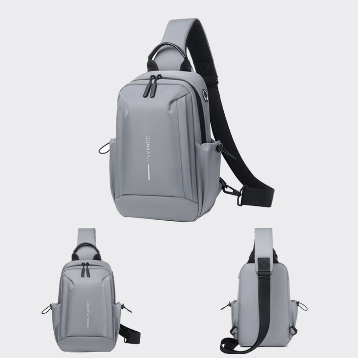 Schultertasche für Herren, für die tägliche Reise, Brusttasche mit großem Fassungsvermögen