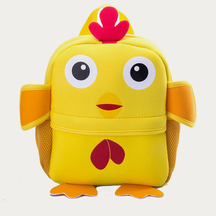Rucksack für Kinder, süßes Cartoon-Tiermuster, Nylon, Schultasche
