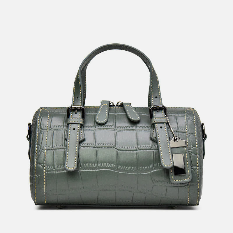 Krokodildruck Leder Handtasche Business Commuter Damen Umhängetasche