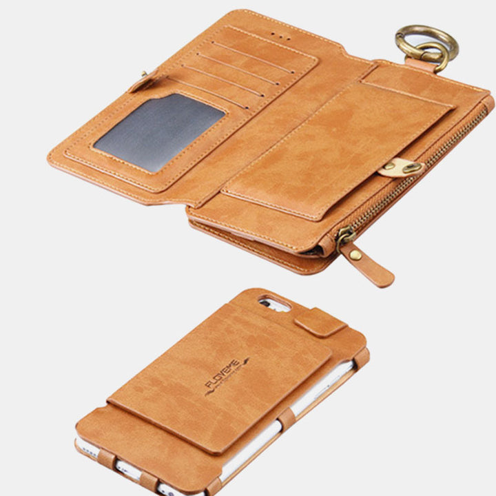Vintage-Geldbörsenhülle mit großem Fassungsvermögen für das Telefon