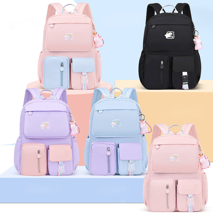 Leichter, wasserdichter, großer Kapazitäts-, bequemer, süßer Schulrucksack im College-Stil