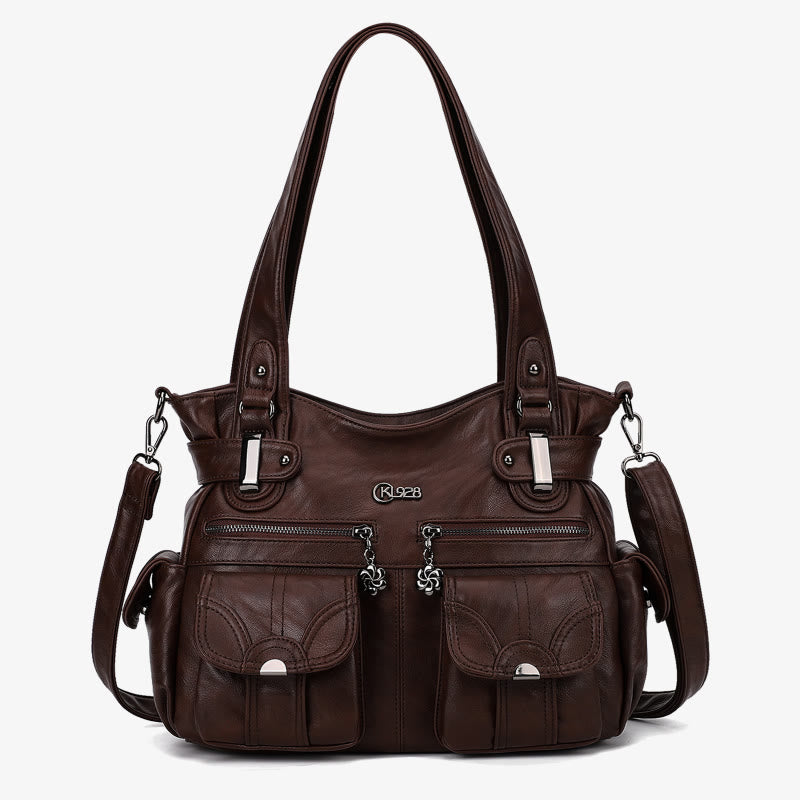 Tragetasche für Damen, für den täglichen Ausflug, mehrere Taschen, eine farbige Tasche
