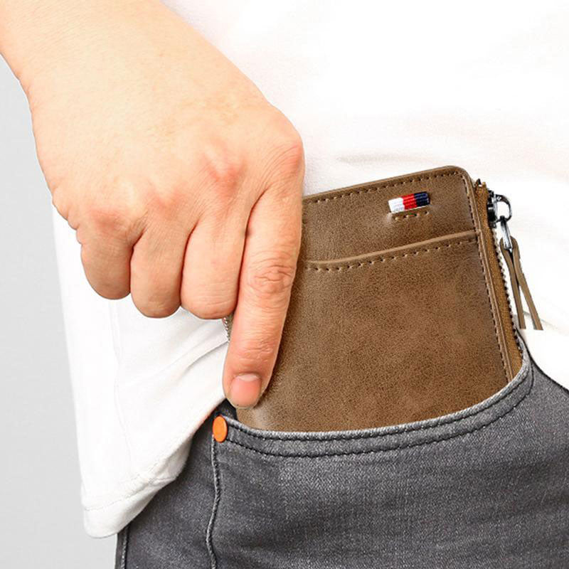 Vintage RFID Geldbörse mit großem Fassungsvermögen