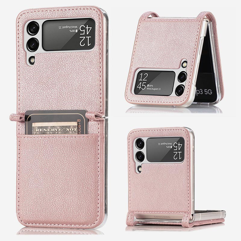 Samsung Galaxy Z Flip&amp; Z Flip 5 6 Handyhülle Leder Handytasche mit Kartenhalter