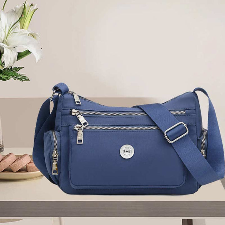 Umhängetasche mit mehreren Taschen für Damen, leicht, geräumig, Schultertasche