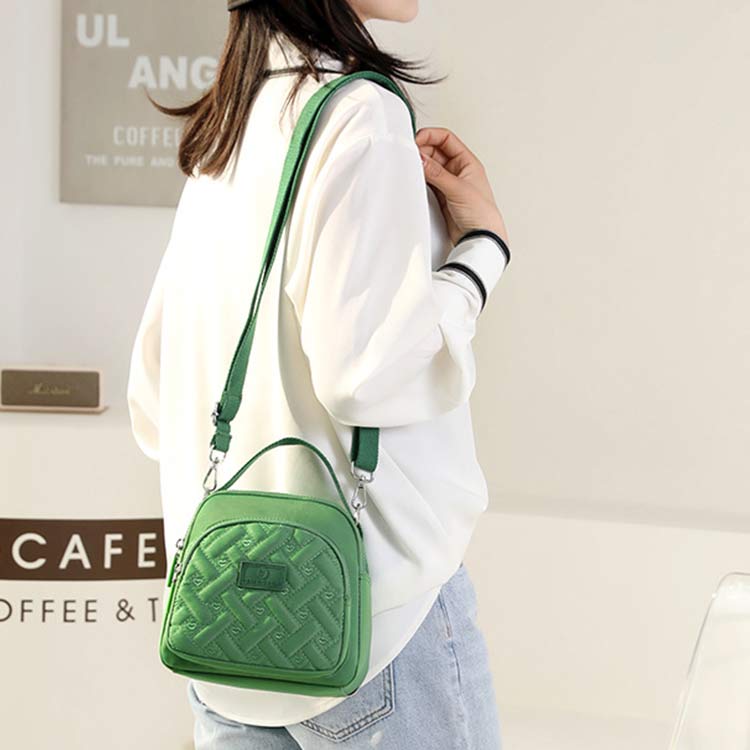 Funktionelle Damen-Geldbörse, leichter, geräumiger Umhängetasche aus Nylon, Mini-Rucksack