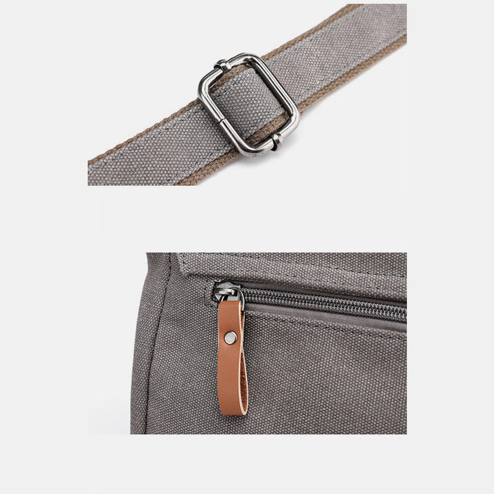 Canvas große Kapazität Vintage Umhängetasche Handtasche
