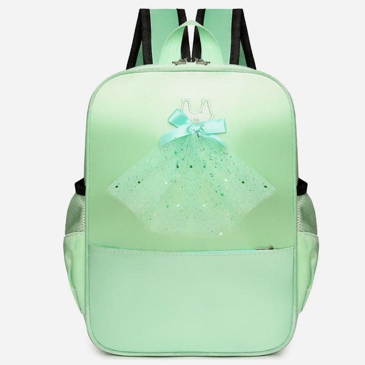 Mädchen Tanz Rucksack Ballerina Kleid Dekor Kinder Tanz Schultasche