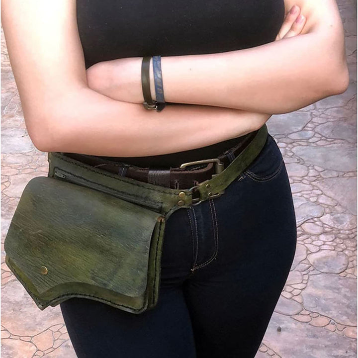 Gürteltasche für Damen, Retro, täglich, Umhängetasche mit großer Kapazität