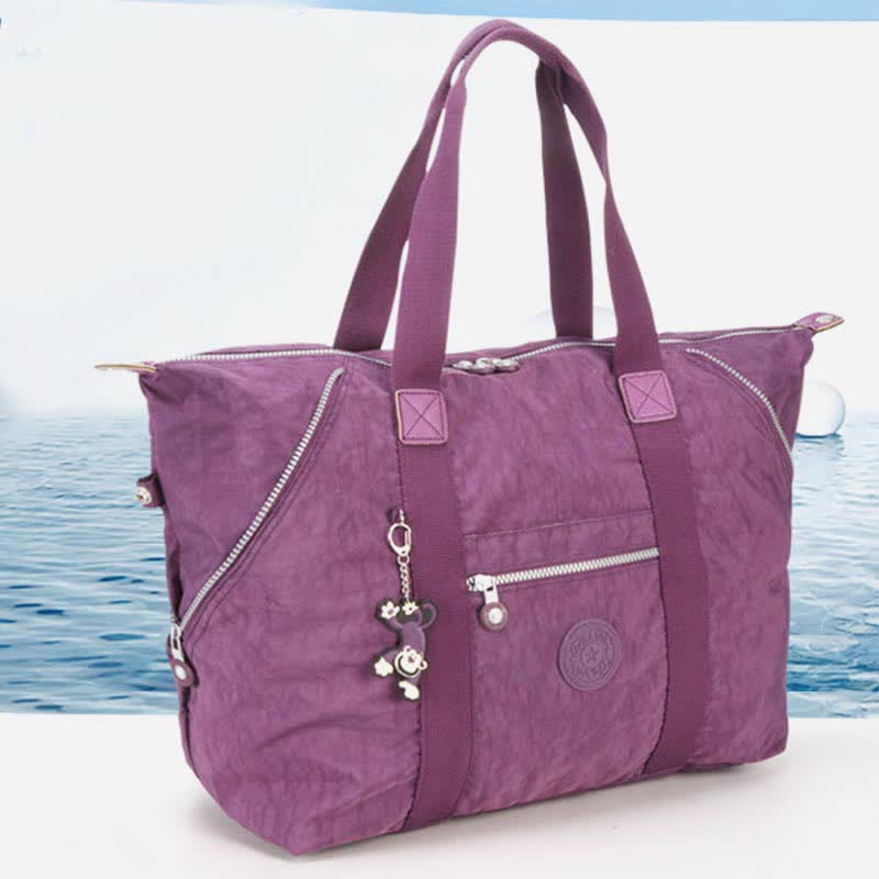 Große Nylon-Handtasche für Damen, leicht, zum Tragen über die Schulter