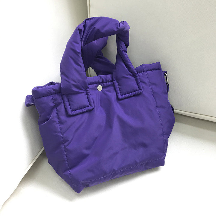 Leichte, gesteppte Handtasche für Damen, große, weich gepolsterte Umhängetasche