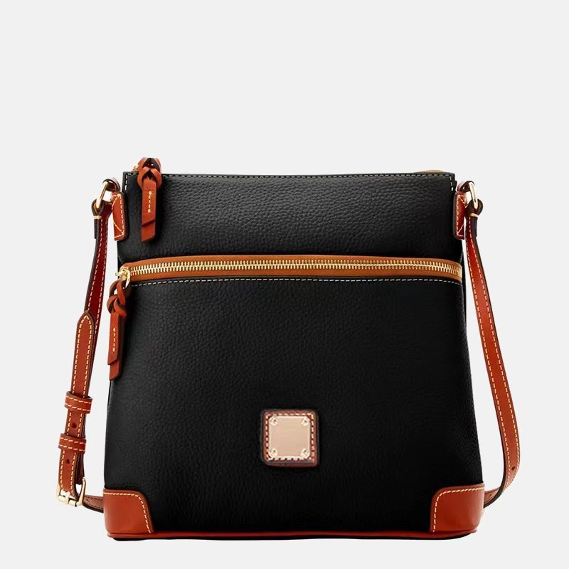 Umhängetasche für Damen, mehrfarbige Ledertasche mit Lychee-Grain-Textur