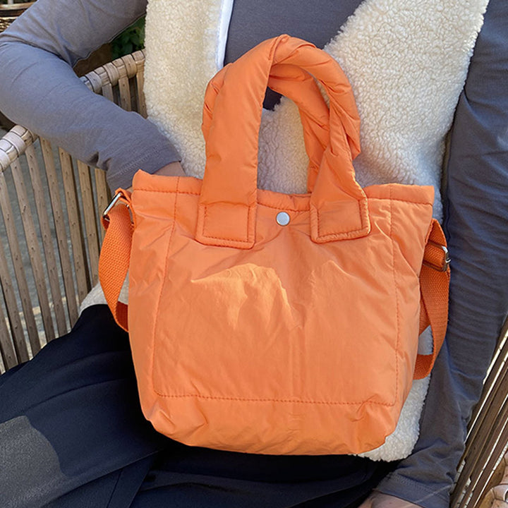 Leichte, gesteppte Handtasche für Damen, große, weich gepolsterte Umhängetasche