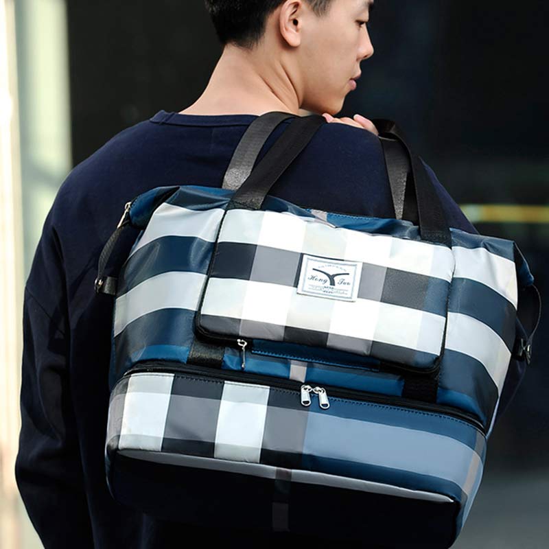 Reisetasche, Sporttasche, Umhängetasche, Reisetasche mit Schuhfach 