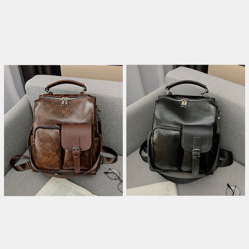 3-Wege-Verwendung Großer Rucksack im britischen Vintage-Stil