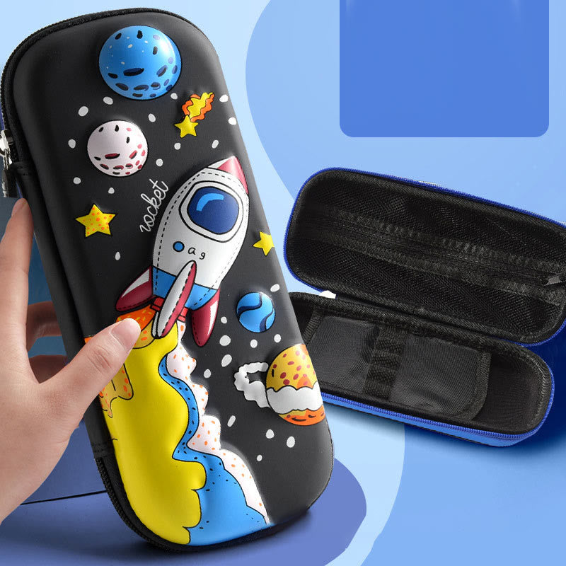 Federmäppchen für Kinder, Astronautenmuster, süßes Schulmäppchen
