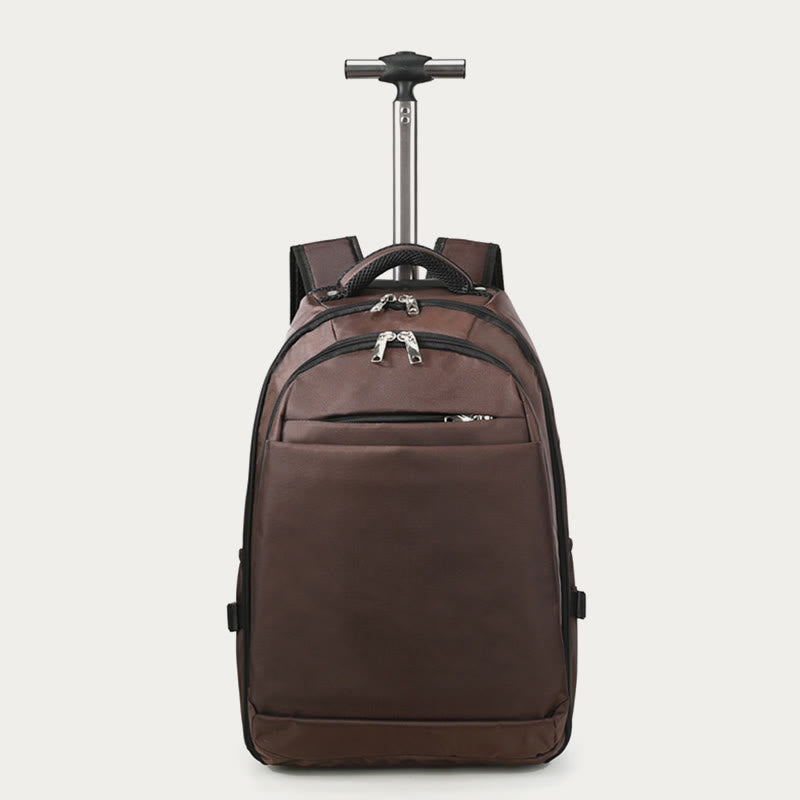 Einfarbig Oxford Rucksack Frauen Männer Business Reise Trolley