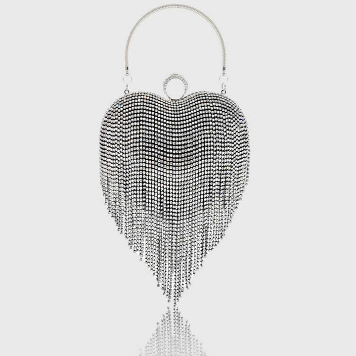 Abendtasche für Frauen Herzförmige Diamant Make-Up Hochzeit Tasche