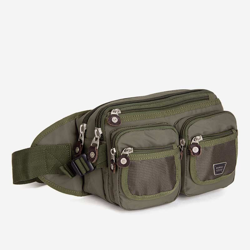 Robuste, lässige Hüfttasche mit mehreren Taschen und großem Fassungsvermögen